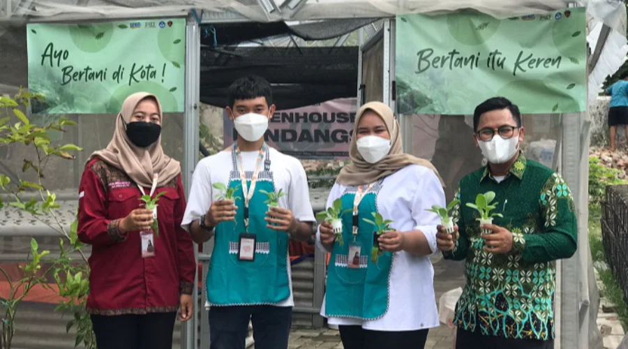 Gambar Berita UM Surabaya Students Invite Farming in the City Through Kampoeng Hydroponics