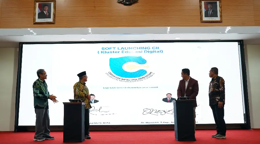 Gambar Berita Mendikdasmen RI Resmikan Center for Impactful Innovation UM Surabaya Kluster Edukasi Digital, Belasan Produk Inovasi Dosen & Mahasiswa Dipamerkan