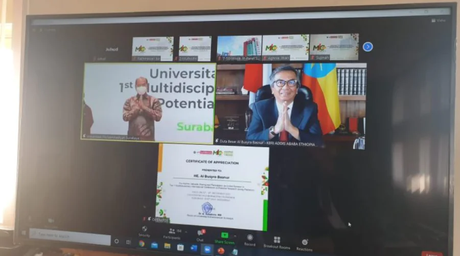 Gambar Berita The Chancellor of UM Surabaya Responds Positively to Ambassador Al Busyra's Invitation for Research in Ethiopia