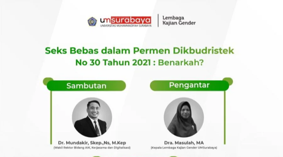 Gambar Berita Respon Polemik Permendikbudristek, LKG UM Surabaya Gelar Diskusi